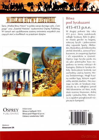 Wielkie Bitwy Historii 36: Bitwa pod Syrakuzami 415-413 p.n.e. [książka]+[DVD]