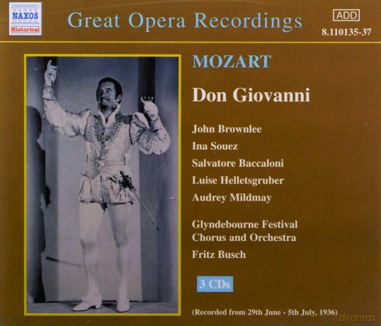 Glyndebourne Fest Orbusch: Mozartdon Giovanni [3CD]