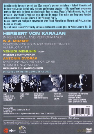 Karajanviennaberlinmenuhin: Mozartdvorakkarajan [DVD]