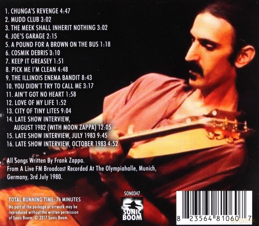 Frank Zappa: Munich 1980 [CD]