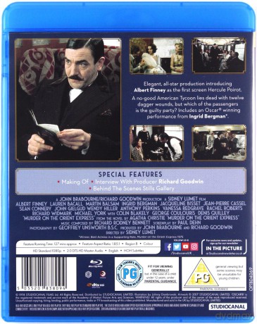 Murder On The Orient Express (Morderstwo w Orient Ekspresie) [Blu-Ray]