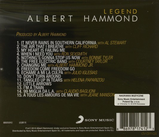 Albert Hammond: Legend [CD]