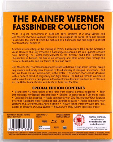 The Merchant Of Four Seasons Beware Of A Holy Whore (Handlarz czterech pór roku) [Blu-Ray]