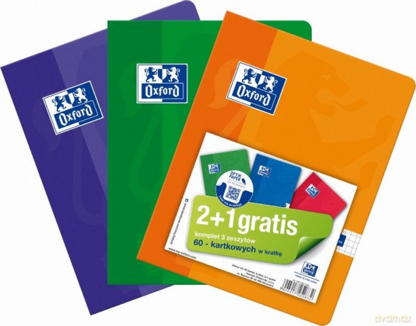 Zeszyt A5/60K kratka 2+1