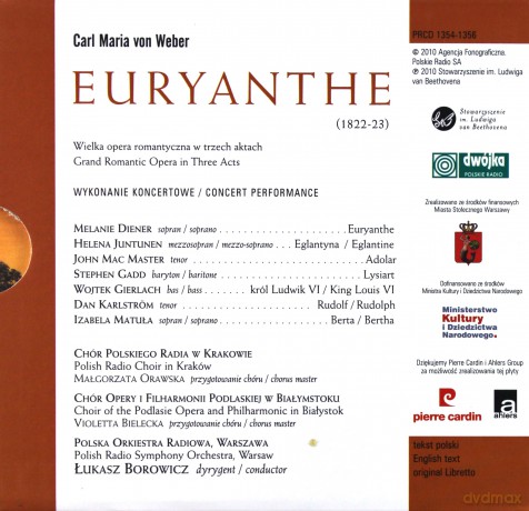 Carl Maria von Weber: Euryanthe [CD]