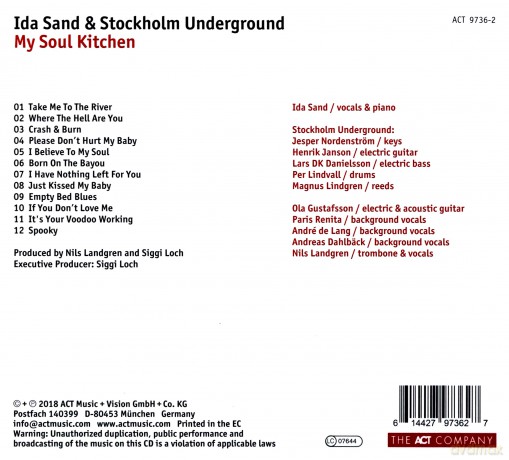 Ida Sand: My Soul Kitchen [CD]