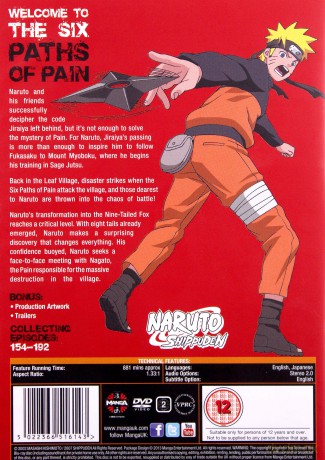 Naruto Shippuden Complete Season 4 Box Set (Episodes 154-192) [6DVD]