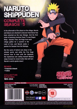 Naruto Shippuden Complete Season 5 Box Set (Episodes 193-244) [8DVD]