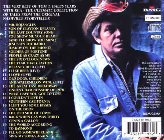 Tom T Hall: Nashville Storyteller [CD]