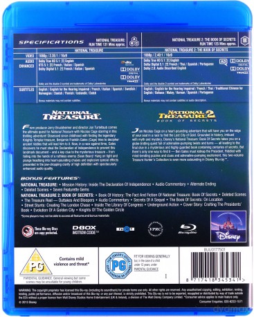 National Treasure 1-2 (Skarb narodów / Skarb narodów: Ksiega tajemnic) [2xBlu-Ray]