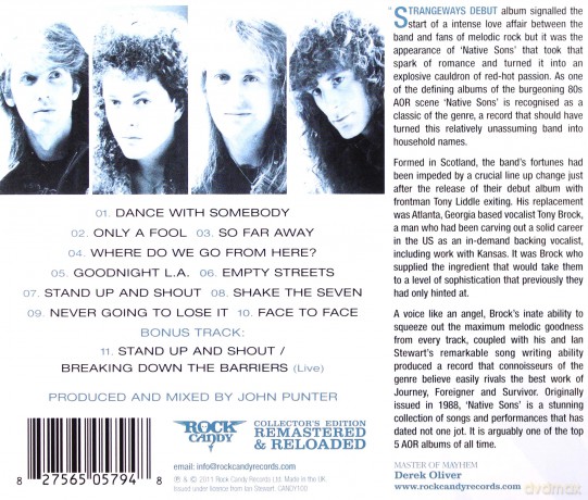 Strangeways: Native Sons [CD]