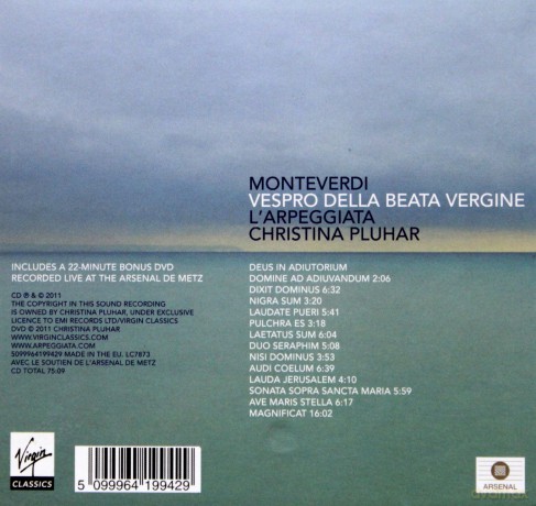 Christina Pluhar: Vespro Della Beata Vergine - 1610 [CD]+[DVD]