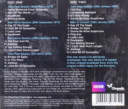 Robin Trower: At The Bbc 1973-1975 [2CD]