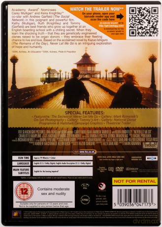 Never Let Me Go (Nie opuszczaj mnie) [DVD]