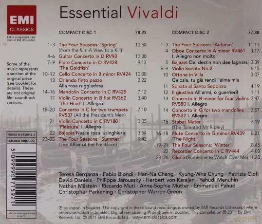Essential Vivaldi [2CD]