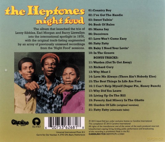 Heptones: Night Food [CD]