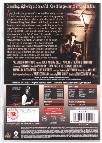 Night Of The Hunter [DVD]