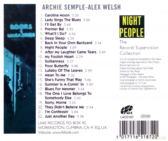 Archie Semple: Night People [CD]