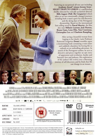Night Train To Lisbon (Nocny pociąg do Lizbony) [DVD]