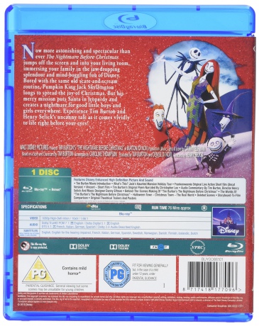 Nightmare Before Christmas (Miasteczko Halloween) (Disney) [Blu-Ray]