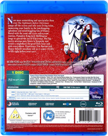 Nightmare Before Christmas (Miasteczko Halloween) (Disney) [Blu-Ray]
