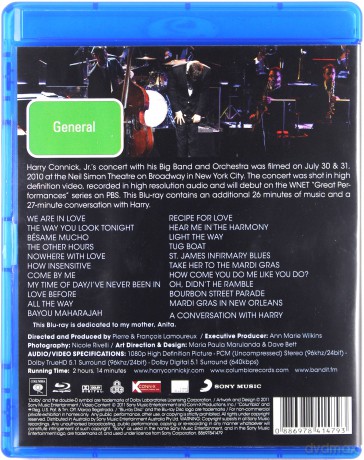 Harry Jr. Connick: In Concert On Broadway [Blu-Ray]
