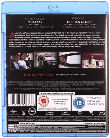 Nocturnal Animals (Zwierzęta nocy) [Blu-Ray]