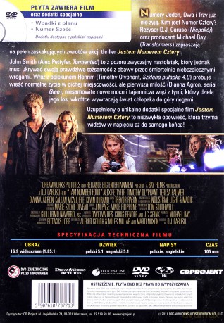 Jestem numerem cztery [DVD]