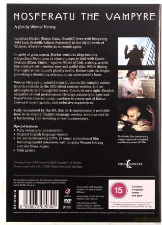 Nosferatu The Vampyre [DVD]