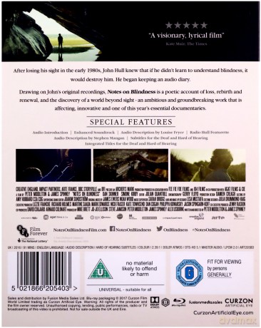 Notes On Blindness Bluray (Notatki o ciemności) [Blu-Ray]