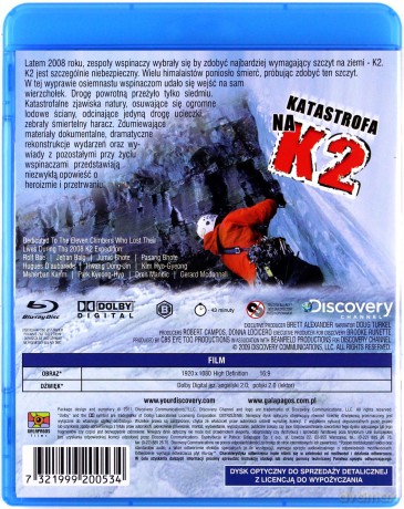 Discovery: Katastrofa na K2 [Blu-Ray]