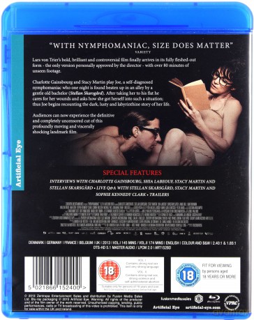 Nymphomaniac Director's Cut (Nimfomanka: Część I+II) [Blu-Ray]