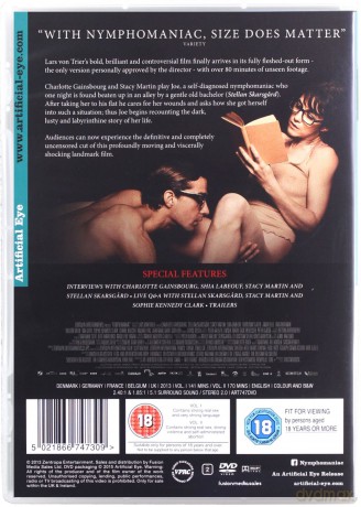 Nymphomaniac: Vol. I-II (Directors Cut) (Nimfomanka: Część I-II) [2DVD]