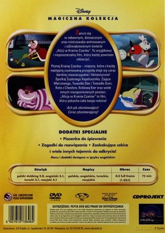 Alicja w krainie czarów (Magiczna Kolekcja) (Disney) [DVD]