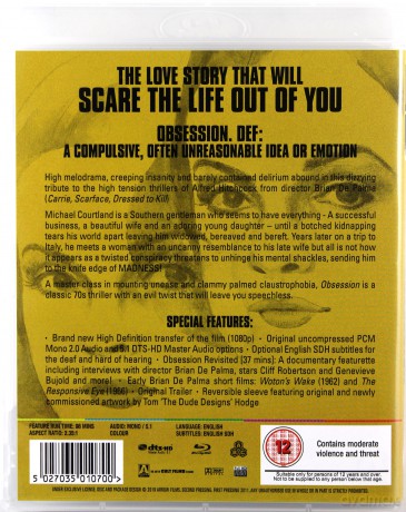 Obsession (Obsesja) [Blu-Ray]