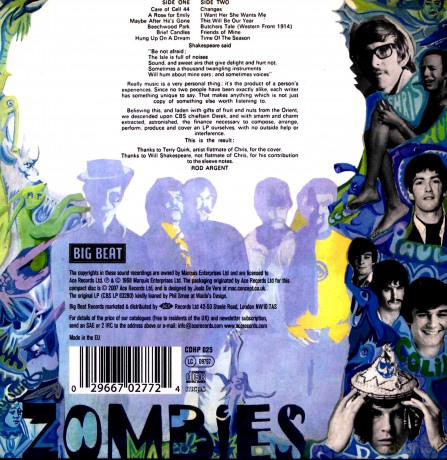 Zombies: Odessey And Oracle [CD]