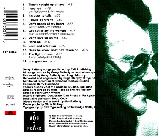 Gerry Rafferty: On A Wing And A Prayer [CD]