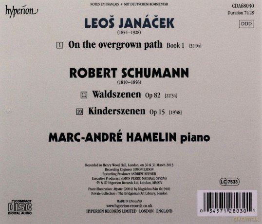 Marcandre Hamelin: On The Overgrown Path 1 [CD]