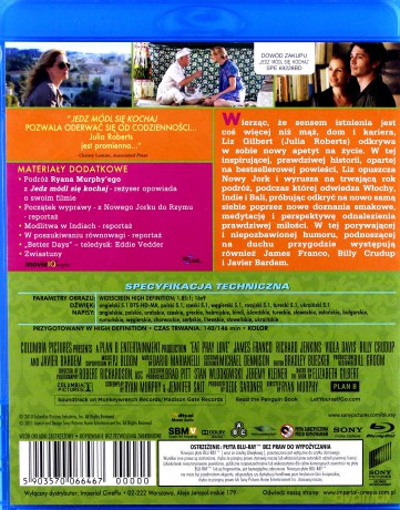 Jedz, módl się, kochaj [Blu-Ray]