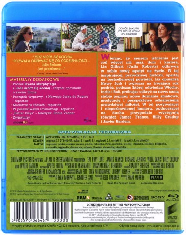 Jedz, módl się, kochaj [Blu-Ray]