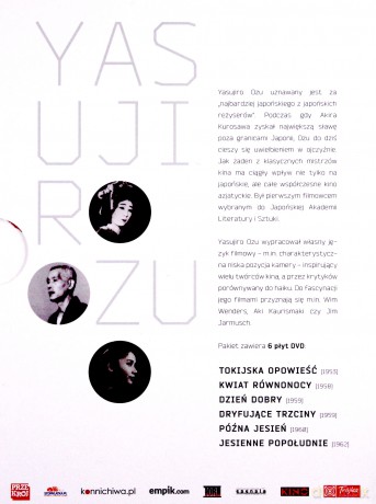 Yasujiro Ozu Kolekcja: Tokijska opowieść / Kwiat równonocy / Dzień dobry / Jesienne popołudnie / Późna jesień / Dryfujące trzciny BOX [6DVD]
