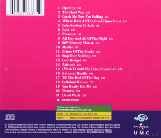 Kinks: One For The Road [CD]