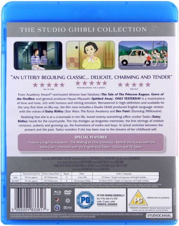Only Yesterday (Powrót do marzeń) [Blu-Ray]+[DVD]