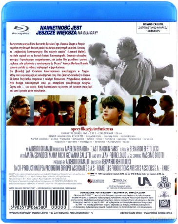 Ostatnie tango w Paryżu [Blu-Ray]