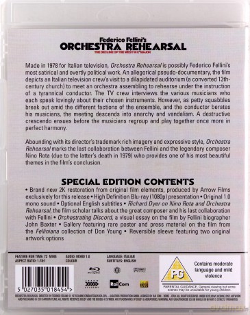 Orchestra Rehearsal (Próba orkiestry) [Blu-Ray]