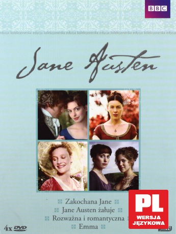 Jane Austen: Rozważna i romantyczna / Zakochana Jane / Emma / Jane Austen żałuje [BOX] [4DVD]