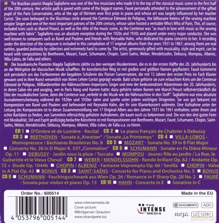 Magda Tagliaferro: Original Recordings [CD]