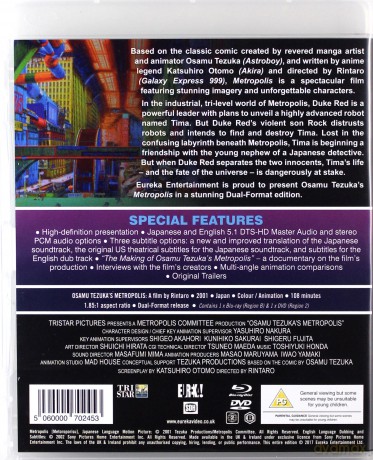 Osamu Tezuka's Metropolis [Blu-Ray]+[DVD]
