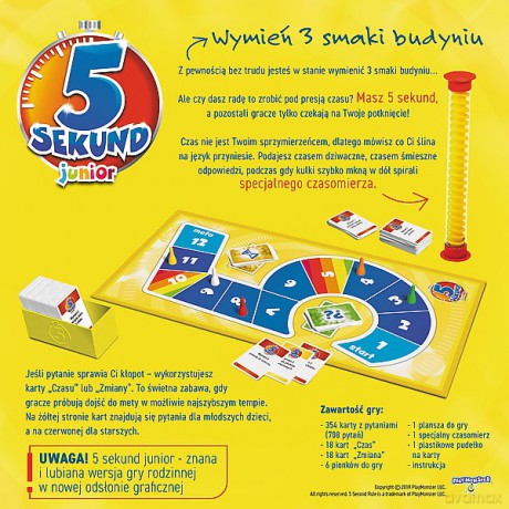 5 sekund junior Edycja 2019 01779 [GRA PLANSZOWA]