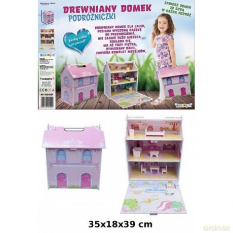 Domek drewniany walizka NO-1001594